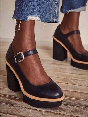 Free People Maggie Mary Jane Platform Heels